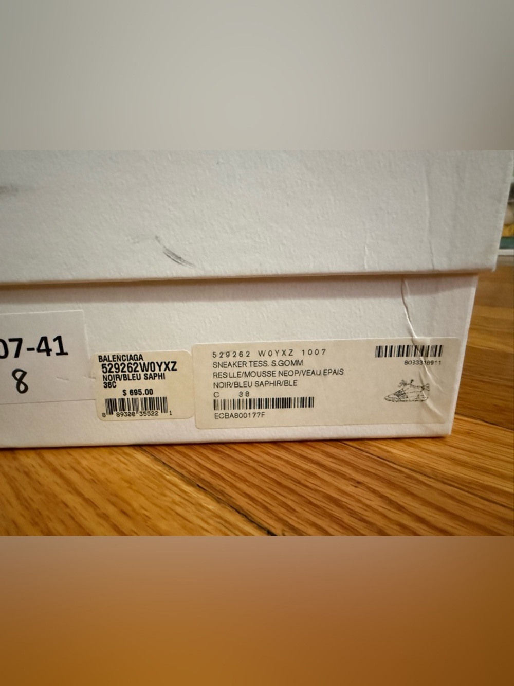 Balenciaga Race Runner Size 38 Multicolor Fabric Leather and Suede Low Top - Picture 5 of 5